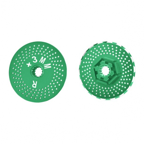 GPM Racing Traxxas XMAXX Aluminium Rear Wheel Hex Claw +3MM With Brake Disk-2Pcs? Green