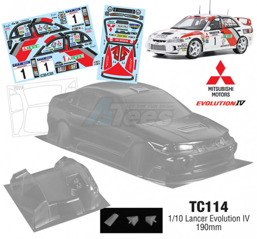 Team C Miscellaneous All 1/10 Lancer Evolution IV 190mm