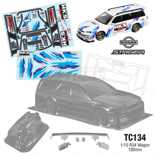 Team C Miscellaneous All 1/10 Nissan R34 Wagon 190mm