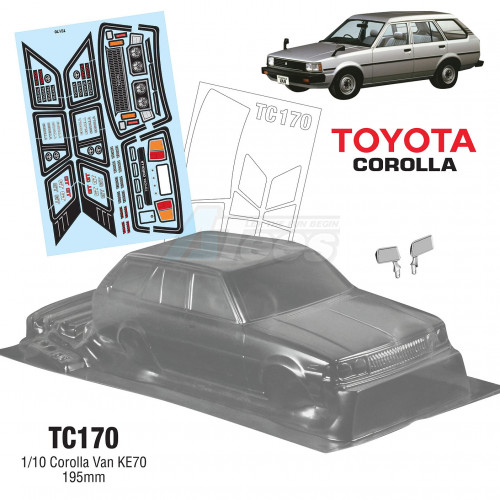 Team C Miscellaneous All 1/10 Corolla Van KE70 195mm