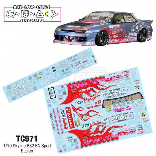 Team C Miscellaneous All 1/10 Skyline R32 BN Sport Sticker