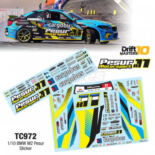 Team C Miscellaneous All 1/10 Bmw M2 Pesur Sticker