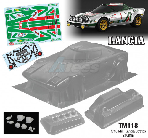 Team C Miscellaneous All 1/10 Mini Lancia Stratos 210mm
