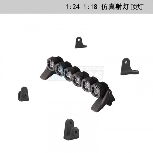 Team DC Traxxas TRX-4M Universal Top Multi-Bracket Spot lights 6 Lights