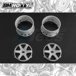 BM Racing  All AWD White TE37 Set Wide (20mm)