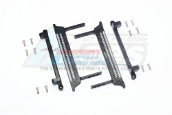 GPM Racing Tamiya CC01 Aluminium Side Steps (Reticulated Pattern) - 16Pcs Set Black