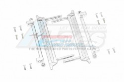 GPM Racing Tamiya CC01 Aluminium Side Steps (Reticulated Pattern) - 16Pcs Set Gun Metal