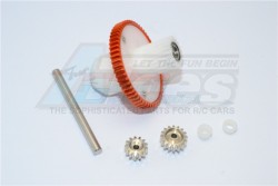 GPM Racing Tamiya CC01 Aluminum Motor Gear Set 4 Pcs Orange