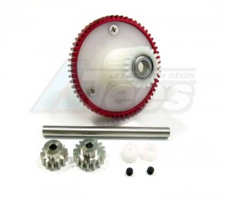 GPM Racing Tamiya CC01 Aluminum Motor Gear Set 4 Pcs Red
