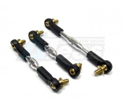 GPM Racing Tamiya CC01 Aluminum Tie Rod For Servo & Steering 3 Pieces Set Silver