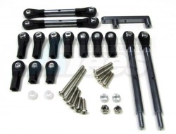 GPM Racing Tamiya CC01 Aluminum Rear Adjustable Suspension Links 4 Pieces Set Gun Metal