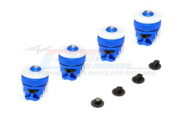 GPM Racing Tamiya CC01 Aluminium Front+Rear Magnet Body Mount For CC01 Unimog -1Set Blue