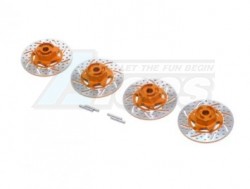 GPM Racing Traxxas 1/16 Mini E-Revo Aluminum Brake Disk Hex Adaptors - 4 Pcs Set Orange