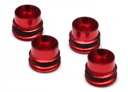 GPM Racing Traxxas 1/16 Mini Slash Aluminum Collars With Sealing Rubber Washers For Erv021 - 4pcs Set  Red