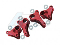 GPM Racing Traxxas 1/16 Mini E-Revo Aluminum Front+rear Rocker Arm - 4pcs Set  Red