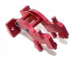 GPM Racing Traxxas 1/16 Mini E-Revo Aluminum Rear Wing Mount - 1 Set Red