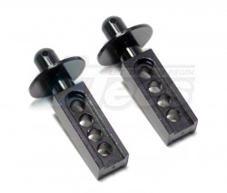 GPM Racing Traxxas 1/16 Mini Slash Aluminum Front Body Post - 1 Pair  Black
