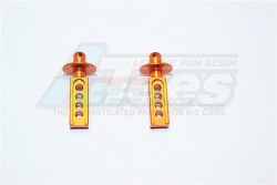 GPM Racing Traxxas 1/16 Mini E-Revo Aluminum Front Body Post - 1pr  Orange