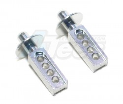 GPM Racing Traxxas 1/16 Mini E-Revo Aluminum Front Body Post - 1 Pair Silver