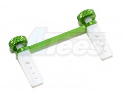 GPM Racing Traxxas 1/16 Mini E-Revo Aluminum Rear Modified Body Post Mount With Delrin Body Posts - 1 Set  Green