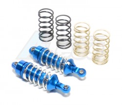 GPM Racing Traxxas 1/16 Mini Summit ALUMINUM FRONT/REAR ADJUSTABLE SPRING DAMPER (1.2MM, 1.3MM & 1.4MM COIL SPRINGS) WITH ALUMINUM BALL ENDS - 1PR SET 