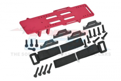 GPM Racing Team Losi 1/18 Mini LMT Aluminum 7075 Large Capacity Battery Compartment With Esc And Receiving Bracket Red