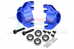 GPM Racing Team Losi 1/18 Mini LMT Aluminum 7075 Front Steering Block (Larger Inner Bearings) Blue