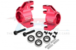 GPM Racing Team Losi 1/18 Mini LMT Aluminum 7075 Front Steering Block (Larger Inner Bearings) Red