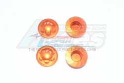 GPM Racing Arrma Kraton 6S BLX Aluminium Wheel Lock - 4Pcs Set Orange