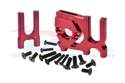 GPM Racing Arrma Kraton 6S BLX Aluminum 7075 Center Diff Mount(Front+Rear)+Sliding Motor Mount Red