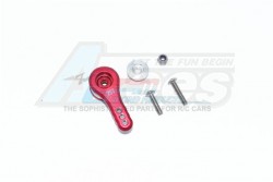 GPM Racing Arrma Kraton 6S BLX Aluminium 25T Servo Horn W. Built-In Spring (3 Positioning Holes) (ARA106040T1) - 5Pcs Set Red