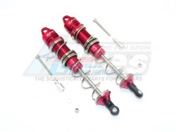 GPM Racing Arrma Kraton 6S BLX Aluminium Rear Double Section Spring Dampers 135MM for 106005/106015/106018/106040T1 - 10Pcs Set Red