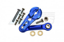 GPM Racing Arrma Kraton 6S BLX Aluminium Tie Rod + 25T Servo Horn - 12Pcs Set Blue