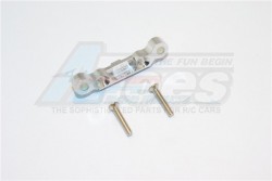 GPM Racing Kyosho Mini Inferno Aluminum Rear Arm Bulk (2 Deg) For Rear Gear Box With Screws - 1pc Set Silver