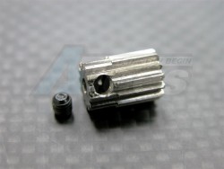 GPM Racing Kyosho Mini Inferno Aluminum Motor Gear (13t) - 1pc Set Silver