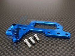 GPM Racing Kyosho Mini Inferno ST Aluminum Servo Mount Cover With Screws - 1 Piece Set Blue