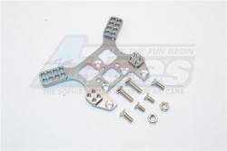 GPM Racing Kyosho Mini Inferno Aluminum Rear Damper Tower With Screws - 1Pc Set Gun Metal