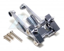 GPM Racing Kyosho Mini Inferno Aluminum Rear Wing Mount With Screws - 5Pcs Set Gun Metal