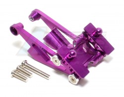 GPM Racing Turnigy 4WD Mini Rally Extreme Aluminum Rear Wing Mount With Screws - 5Pcs Set Purple
