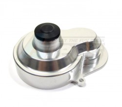 GPM Racing Traxxas Rustler VXL Aluminum Main Gear Cover - 1 Set Silver