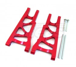 GPM Racing Traxxas Rustler VXL Aluminum Front / Rear Lower Arm - 1 Pair Set Red