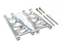 GPM Racing Traxxas Rustler VXL Aluminum Rear Lower Arm - 1 Pair Set Silver
