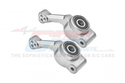 GPM Racing Traxxas Rustler VXL 7075 Alloy Rear Stub Axle Carriers Silver