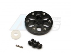 GPM Racing Axial SCX10 Aluminium Spur Grar Adapter - 1 Set Black