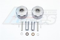 GPM Racing Axial SCX10 Aluminium Pendulum Wheel Knuckle Axle Weight + 31MM Hex Adapter - 12Pcs Set For SCX10 Honcho Gun Metal
