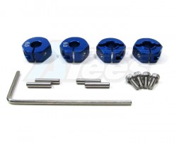 GPM Racing Traxxas Slash 4X4 Aluminum Hex Adaptor (6mm Thick) 4 Pieces Blue