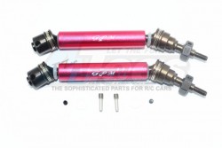 GPM Racing Traxxas Rustler VXL Harden Steel #45 Front Axle W. Aluminium Body - 8Pcs Set (For 67076-4) Red