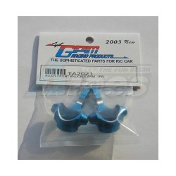 GPM Racing Tamiya TA02 Aluminum Front Knuckle Arm Set- Blue