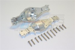 GPM Racing Tamiya 1/14 Truck (1838LS)  Aluminum Rear Gear Box -14 Pc Set Silver