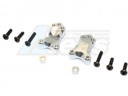 GPM Racing Tamiya 1/14 Truck (1838LS) Aluminium Front Shock Mount - 2Pcs Set Silver